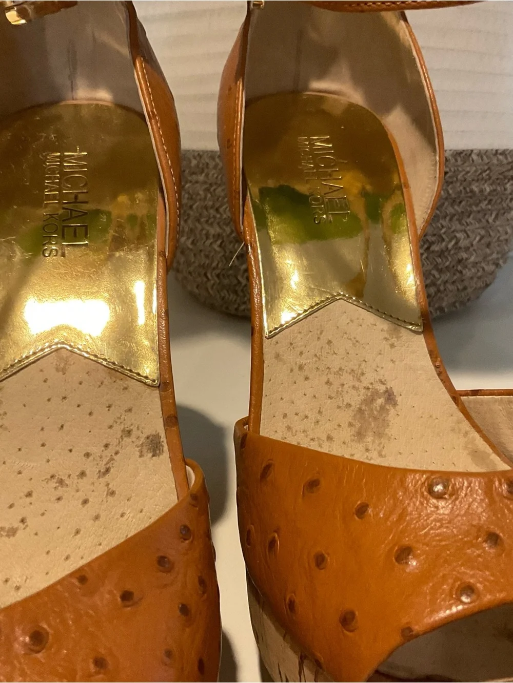 MICHAEL Michael Kors Tan Wedge Sandals